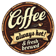 Vintage Coffee Signs Fabric Panel 17