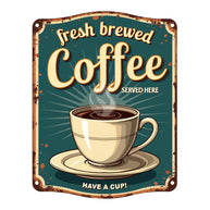 Vintage Coffee Signs Fabric Panel 19