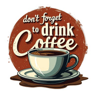 Vintage Coffee Signs Fabric Panel 21