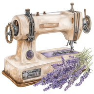 Vintage Sewing Machine Fabric Panel 1