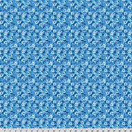 Wanderlust Daisies Quilting Cuddle Blue Fabric per yard