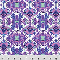 Wanderlust Damask Quilting Cuddle Blue Fabric per yard