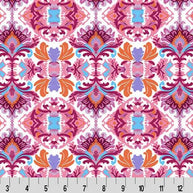 Wanderlust Damask Quilting Cuddle Pink Fabric per yard