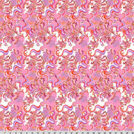 Wanderlust Paisley Quilting Cuddle Pink Fabric per yard