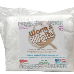 Warm & White Needled Cotton Batting