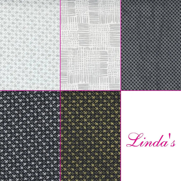 Whispers Metallic Fat Quarter Bundle - Set of 10