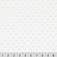 White Cuddle Dimple Fabric per yard