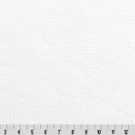 White Snow Cuddle 3 Extra Wide Tropic Burnout Fabric per yard
