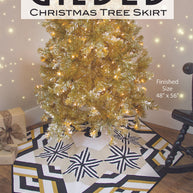 Gilded Christmas Tree Skirt Downloadable Pattern