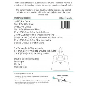 Holey Mayole Bag Sewing Pattern