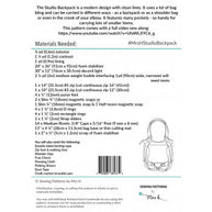 The Studio Backpack Sewing Pattern