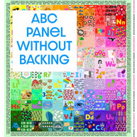 ABC Hidden Pictures Minky Quilt Panel