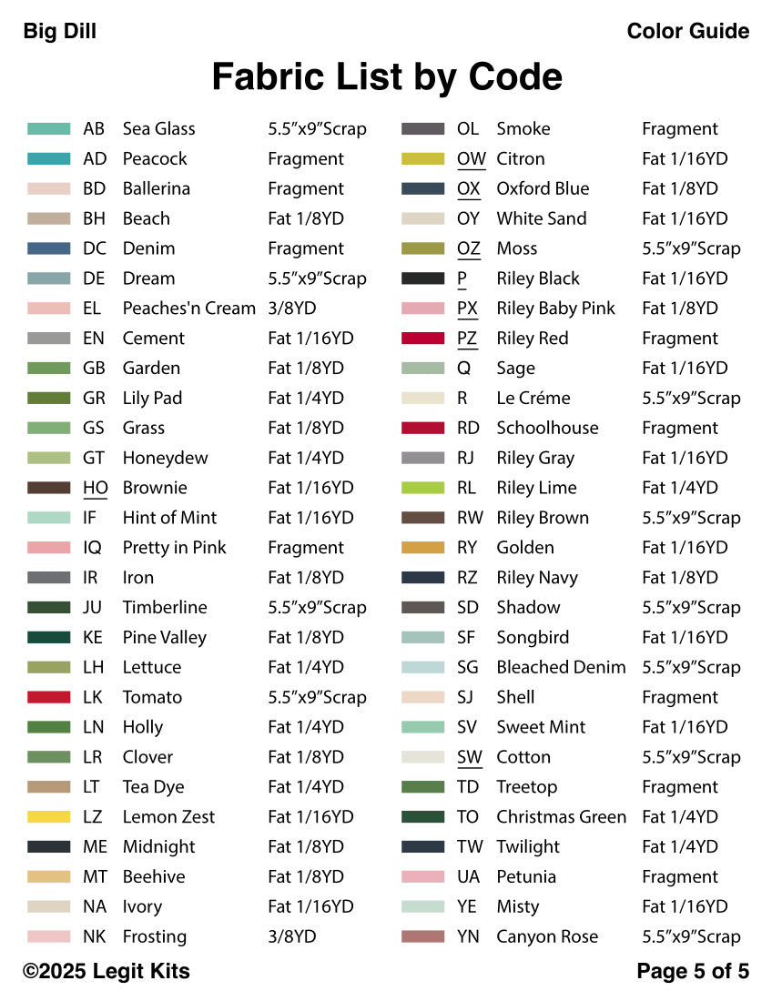 Big Dill Quilt Kit