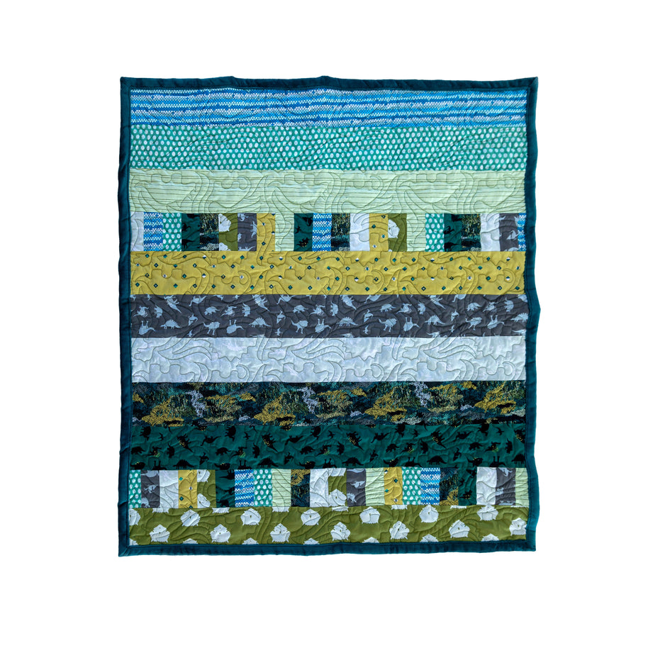 Bricks and Beams Quilt Kit - Dinosaurs