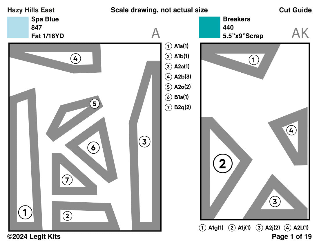 Hazy Hills East Quilt Kit (CONFETTI)