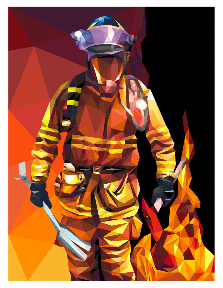 Firefighter Quilt Kit KONA