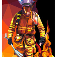 Firefighter Quilt Kit KONA