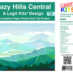 Hazy Hills Central Quilt Kit (CONFETTI)