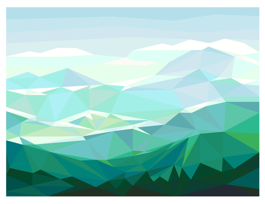 Hazy Hills Central Pattern (CONFETTI)