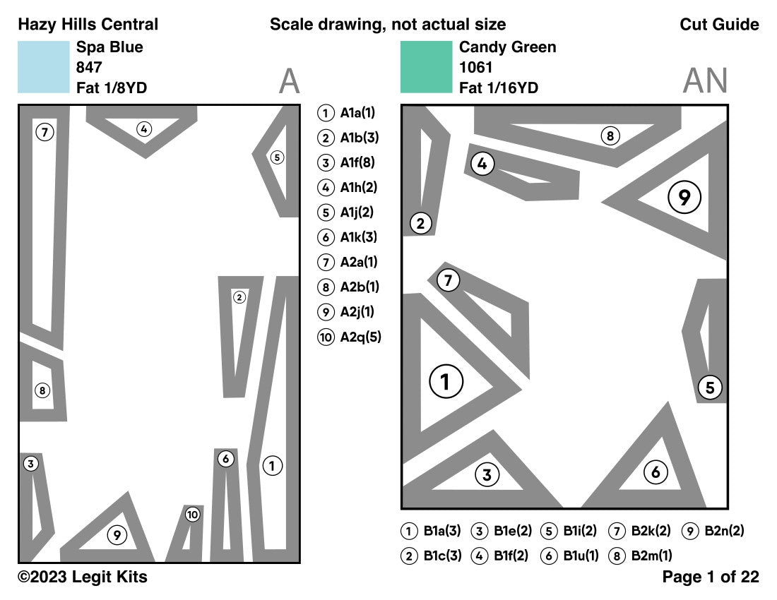Hazy Hills Central Pattern (CONFETTI)