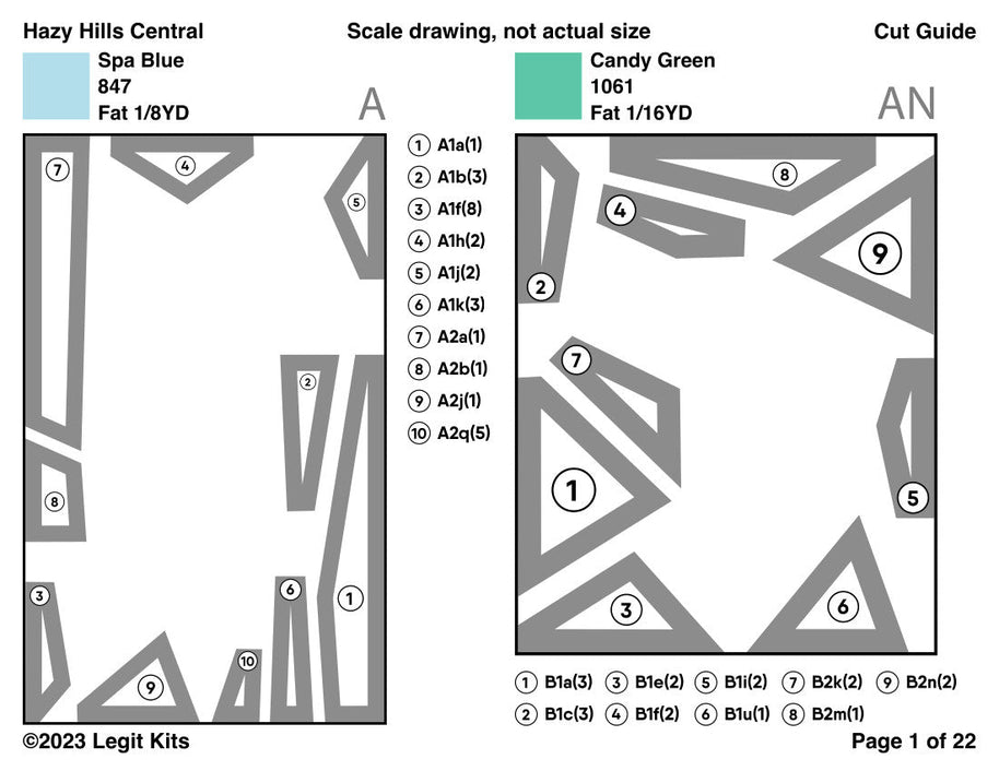Hazy Hills Central Pattern (CONFETTI)