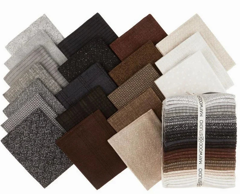 Fat Quarter Woolies Flannel Neutrals Vol. 2, 20pcs/bundle