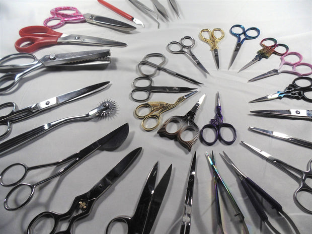 Master collection of sewing scissors and tools (30) from USA