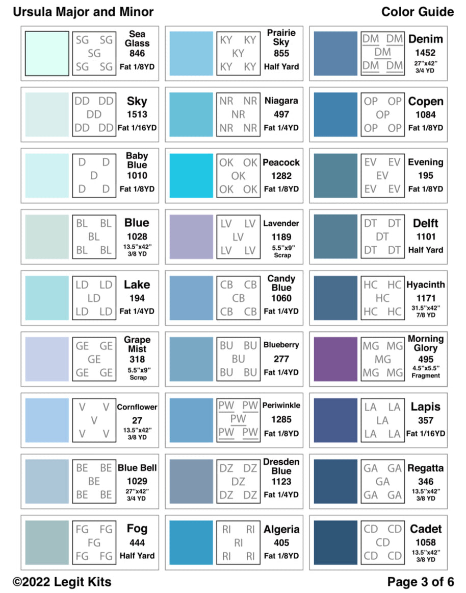 Ursula Major & Minor Quilt Kit