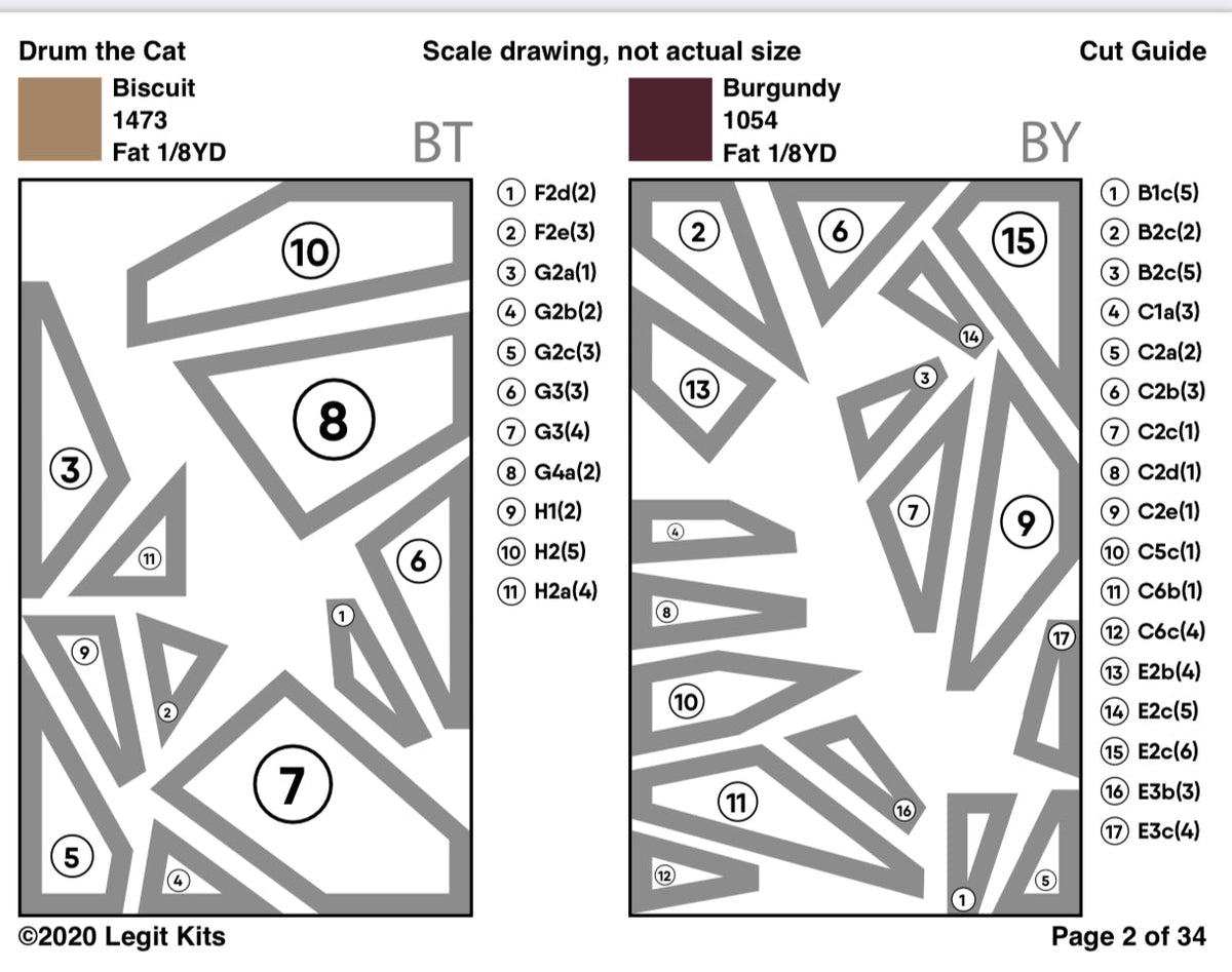 Drum the Cat Quilt Kit