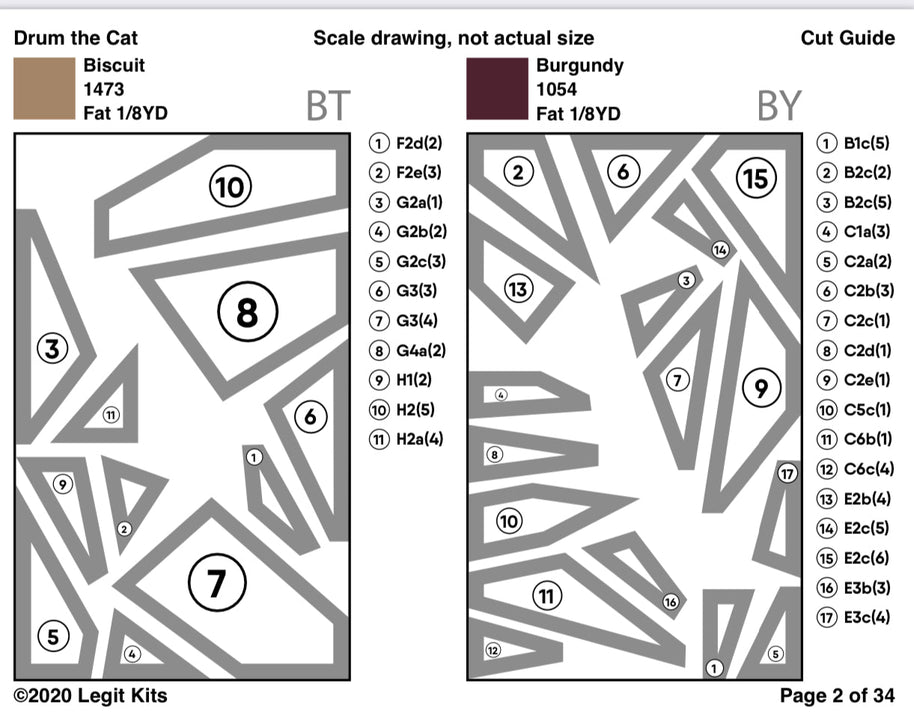 Drum the Cat Quilt Kit