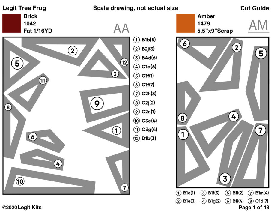 Tree Frog Quilt Kit