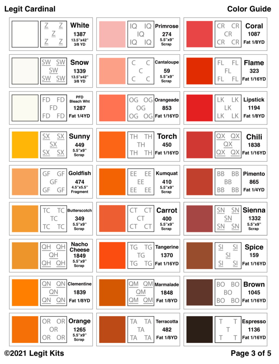 Cardinal Quilt Kit