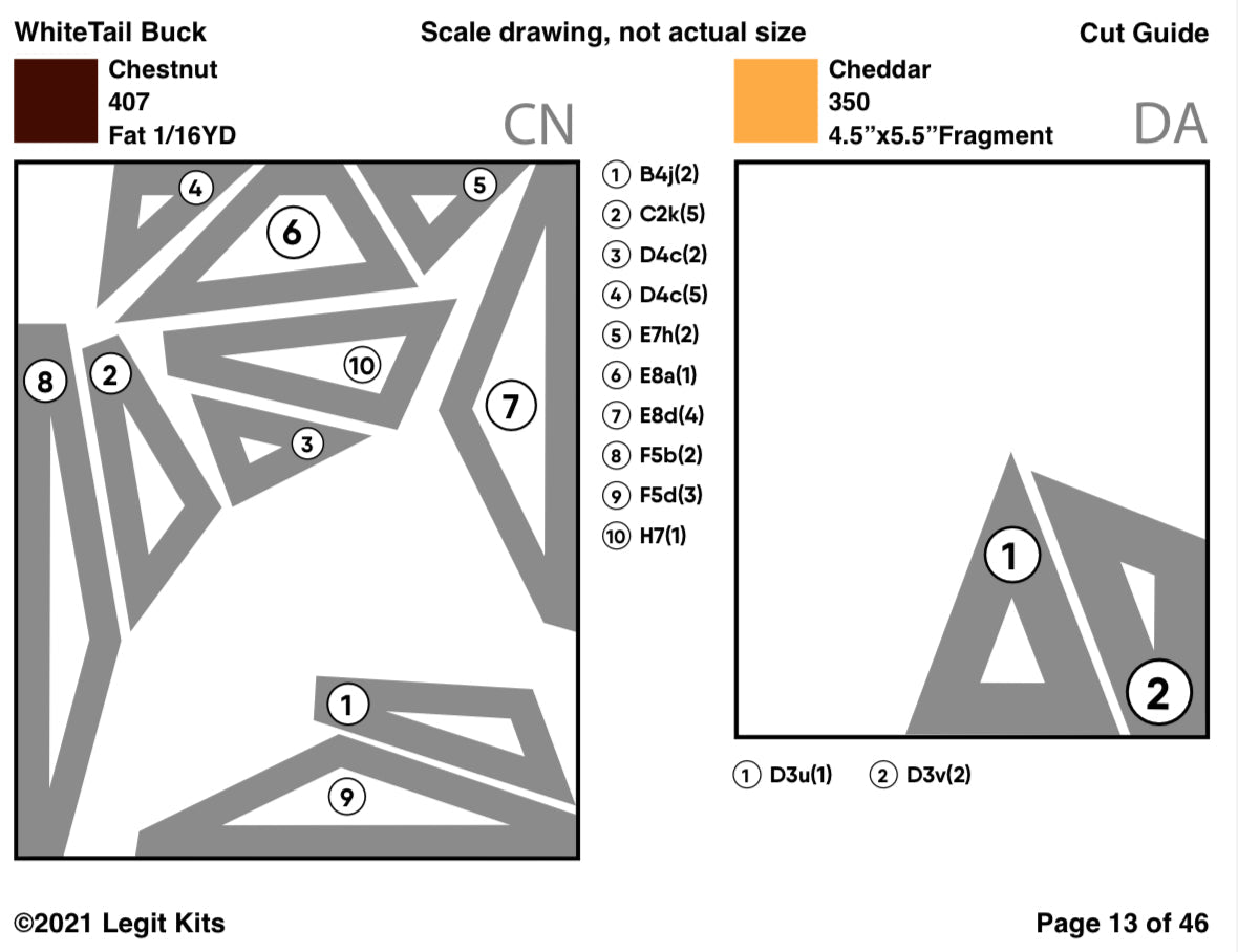 White Tail Buck Quilt Kit
