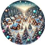 Christmas Villages Fabric Panel 88