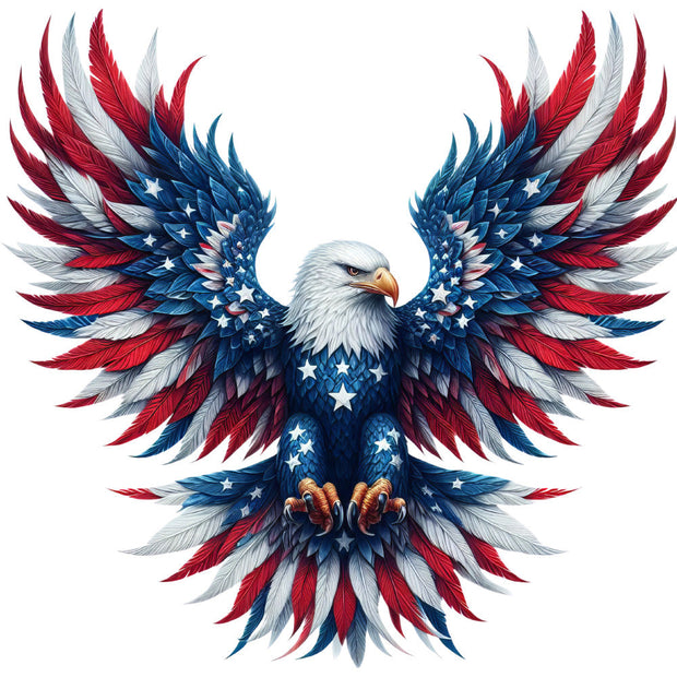 Patriotic Eagle Fabric Panel 9