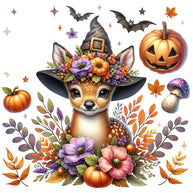 Halloween Wonder Animals Fabric Panel 103