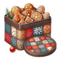 Christmas Patchwork Fabric Panel 12