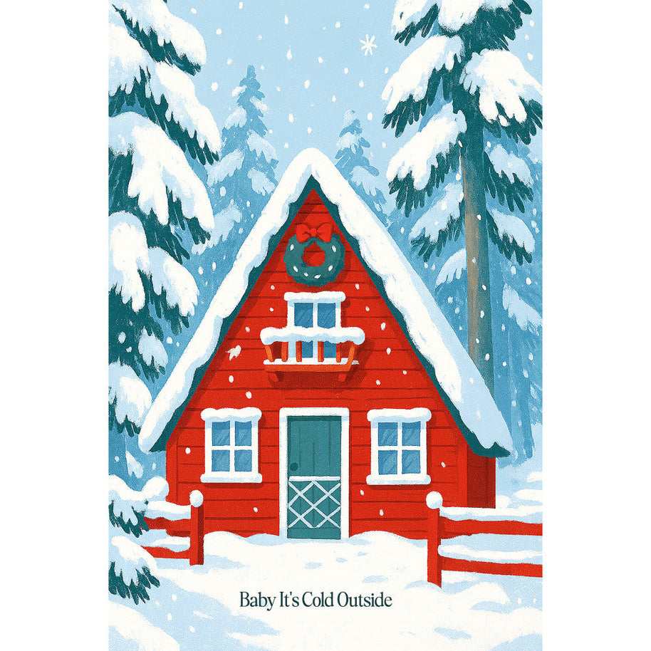 Christmas Card Fabric Panel 2