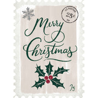Vintage Christmas Postage Fabric Panel 3