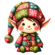 Patchwork Christmas Fabric Panel 16