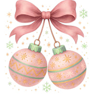 A Pink Christmas Fabric Panel 6