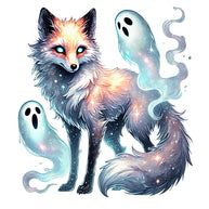 Halloween Wonder Animals Fabric Panel 155
