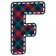 Christmas Alphabet Fabric Panel 18