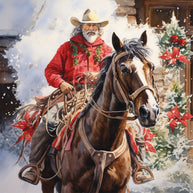 A Country Christmas Fabric Panel 15