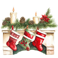 Rustic Christmas Fabric Panel 8
