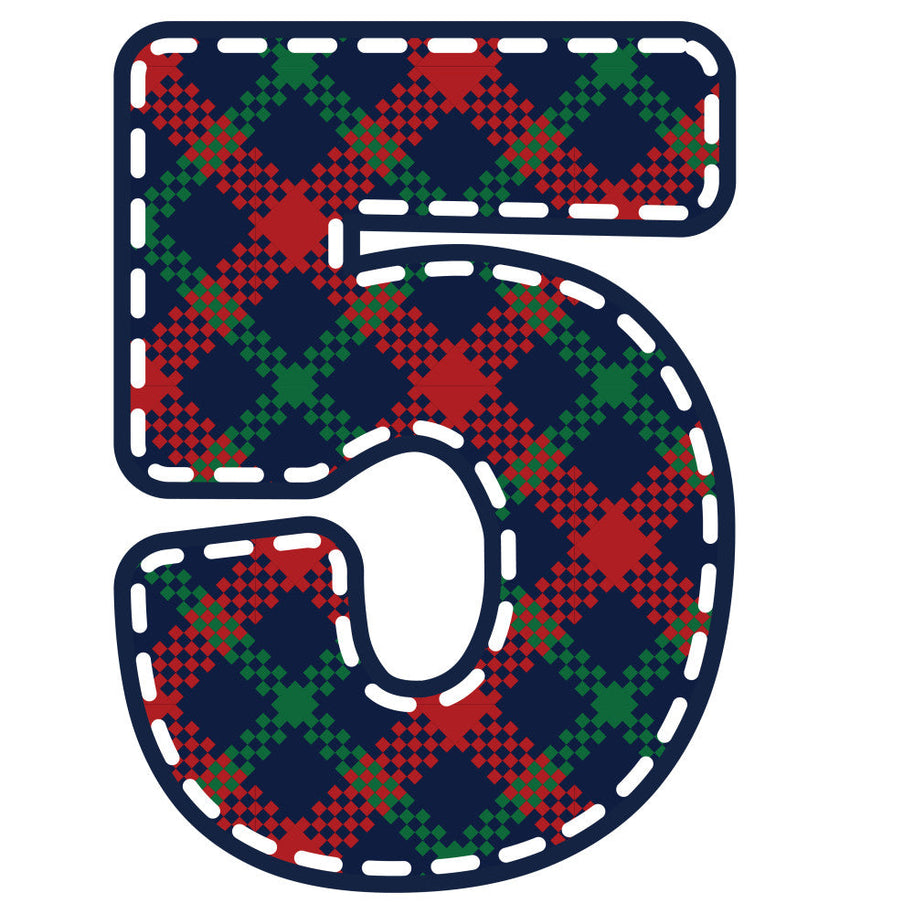 Christmas Alphabet Fabric Panel 8