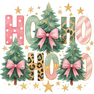 A Pink Christmas Fabric Panel 5