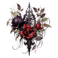 Gothic Floral Fabric Panel 12