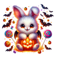 Halloween Wonder Animals Fabric Panel 7