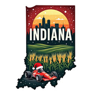 Christmas US States Fabric Panel 37